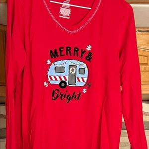 2 sets Camper pajamas- short sleeve nightshirt; long sleeve pajama top & pants